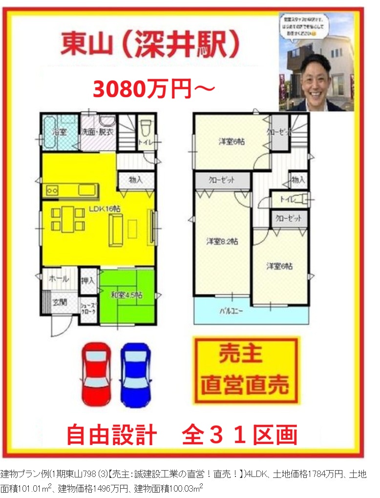 東山（深井駅） 3080万円～